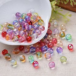 Mixed Color Czech Glass Beads, Round, Mixed Color, 6mm, Hole: 0.9mm, about 357pcs~363pcs/bag