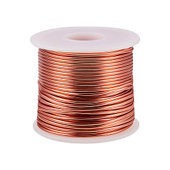 Темный Лосось Круглая алюминиевая проволока, гибкая металлическая проволока, цветочная проволока для поделок и поделок, темный лосось, 12 датчик, 2 мм, около 30 м / рулон