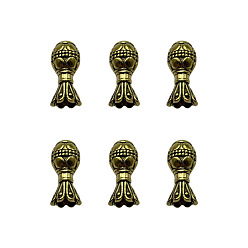Antique Golden Tibetan Style Cord Ends, End Caps for Necklace, Bracelet Making, Antique Golden, 12x6mm, Hole: 1mm, about 684pcs/500g