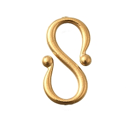 Золотой 304 из нержавеющей стали S-крюк пряжки, ионное покрытие (ip), золотые, 13x7.5x1 мм