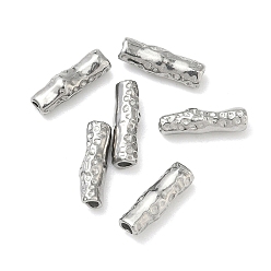 Нержавеющая Сталь Цвет 304 из нержавеющей стали бусы, колонка, цвет нержавеющей стали, 12x3.7x3.7 мм, отверстие : 1.4 мм