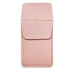 Pink Прямоугольный кожаный чехол для ручки, кейс для хранения канцелярских принадлежностей, розовые, 162x80x5 мм
