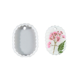 Oval Силиконовые формы с пиксельным сердцем своими руками, формы для литья смолы, для уф-смолы, изготовление изделий из эпоксидной смолы, белые, овальные, 85x65x11.5 мм, внутренний диаметр: 75x52 мм