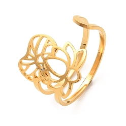 Цветок 304 открытые манжеты из нержавеющей стали, цветок, внутренний диаметр: 18.6 мм