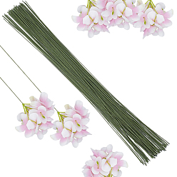 Olive Terne 100 pièces de fer recouvertes de fil de papier, attaches torsadées, liens de sac de bonbons de pain, vert olive, 403x0.8mm