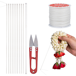 Нержавеющая Сталь Цвет Нитки для вышивания из марганцевой стали, прямые, с вощеными полиэфирными шнурами, из нержавеющей стали ножницы, центрифужная пластиковая пробирка из полипропилена, цвет нержавеющей стали