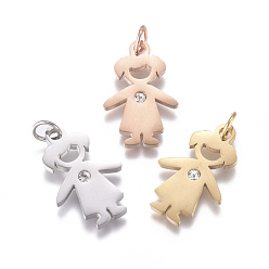 (52) Непрозрачная лаванда 316 хирургические подвески из нержавеющей стали, с микропаве и фианитом, долговечный, девушка, прозрачные, разноцветные, 19x12.5x2 мм, отверстие: 3.5 мм