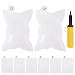 Claro 150piezas inflables de PE con bolsas de plástico PA, Rectángulo, con bomba de inflado manual de PVC de 1pc, Claro, 22.9x14.9x0.05 cm