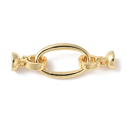 Настоящее золото 18K Латунь раз по сравнению с застежками, без свинца и без кадмия, долговечный, стойки покрытие, овальные, реальный 18 k позолоченный, 44 мм