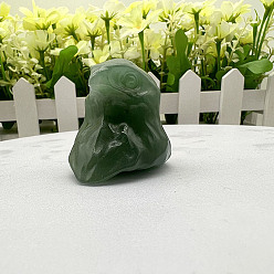 Зеленый Авантюрин Натуральный зеленый авантюрин скульптурные украшения, для украшения стола домашнего офиса, орел, 30~40 мм