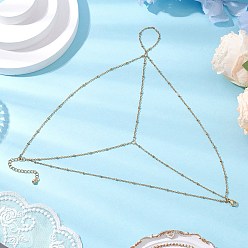 Золотой 304 женские браслеты на пальцы ног с цепочкой-спутником из нержавеющей стали, золотые, 8-1/2 дюйм (215 мм)