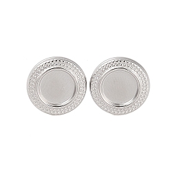 Нержавеющая Сталь Цвет Не тускнеющие 304 серьги из нержавеющей стали для женщин, круглые, цвет нержавеющей стали, 13 мм