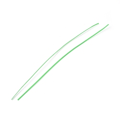 Green Plastic Wire Twist Ties, with Iron Core, Bread Candy Bag Ties, Green, 200x2x0.7mm