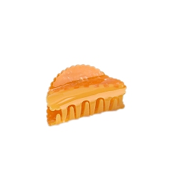 Сэнди Коричневый Заколки для волос в форме когтей из ацетата целлюлозы, аксессуары для волос для женщин и девочек, вентилятор, песчаный коричневый, 83x45 мм