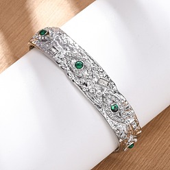 Нержавеющая Сталь Цвет 304 браслеты-манжеты из нержавеющей стали со стразами для женщин, злые глаза, с бирюзой, цвет нержавеющей стали, 1/2 дюйм (1.4 см), внутренний диаметр: 2-3/8 дюйм (6.1 см)