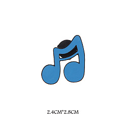 Musical Note Эмалевые булавки, броши из золотого сплава, украшения для женщин, музыкальная нота, 28x24 мм