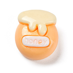 Другие Кабошоны из непрозрачной смолы на тему леса, банка меда, 12x10.5x7 мм