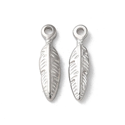 Нержавеющая Сталь Цвет 304 подвески из нержавеющей стали, лист, цвет нержавеющей стали, 15.5x4x2 мм, отверстие : 1.2 мм