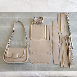 Античный Белый Набор сумок-шопперов своими руками, включая материалы сумки из искусственной кожи, прямоугольные, старинный белый, 150x220x80 мм