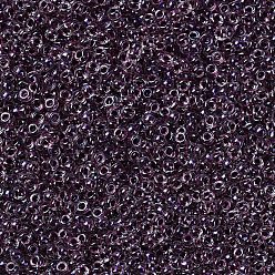 (RR3208) Magic Purple Cranberry Lined Crystal MIYUKI Round Rocailles Beads, Japanese Seed Beads, 11/0, (RR3208) Magic Purple Cranberry Lined Crystal, 2x1.3mm, Hole: 0.8mm, about 50000pcs/pound