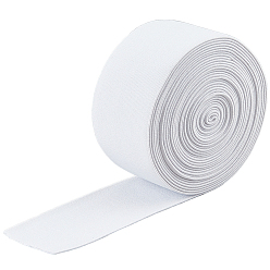 Белый 6 лента из полиэстера в ярдах, для пошива одежды из ткани аксессуары, белые, 2 дюйм (50 мм)