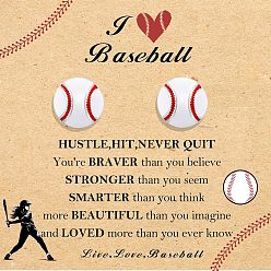 Tennis Сплав эмаль серьги, платина, большой теннис, 14 мм