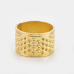 Golden Iron Rings, Sewing Thimbles, for Protecting Fingers and Increasing Strength, Golden, 20x12.5mm, Inner Diameter: 18mm
