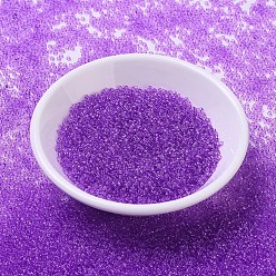 (RR1313) Dyed Transparent  BlueViolet MIYUKI Round Rocailles Beads, Japanese Seed Beads, (RR1313) Dyed Transparent  Dark Orchid, 11/0, 2x1.3mm, Hole: 0.8mm, about 1100pcs/bottle, 10g/bottle