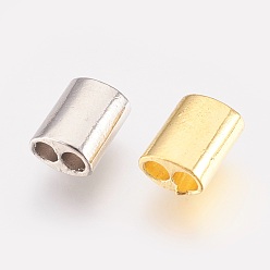 Couleur Mélangete Alliage multi - chapelets de lien, pour les bracelets en cuir, couleur mixte, 11x8x5.5mm, Trou: 3mm