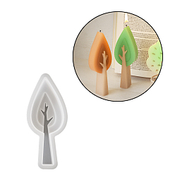 Белый Силиконовые формы для свечей своими руками, для изготовления свечей, дерево, белые, 138x58x22 мм