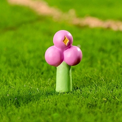 Круглые Миниатюрные украшения из смолы на тему грибов, аксессуары для домашнего кукольного домика с микро-ландшафтом, круглые, 15x26 мм