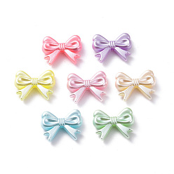 (52) Непрозрачная лаванда Непрозрачные акриловые бусины, бантом, разноцветные, 14x18x4.5 мм, отверстие : 1.6 мм, Около 1020 шт / 500 г