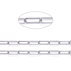 Нержавеющая Сталь Цвет Устойчивы к потускнению 304 цепочки из нержавеющей стали, тянутые удлиненные кабельные цепи, несварные, с катушкой, цвет нержавеющей стали, 16x6.5x1 мм, около 32.8 футов (10 м) / рулон