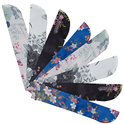 (52) Непрозрачная лаванда 8шт. 4 стили шелковые тканевые сумки для хранения китайских складных вееров с цветочным принтом, пылезащитный чехол для ручного вентилятора, прямоугольные, разноцветные, 24.1~24.8x4.3~4.8x0.05~0.15 см, 2 шт / стиль