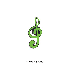 Musical Note Эмалевые булавки, броши из золотого сплава, украшения для женщин, музыкальная нота, 36x17 мм