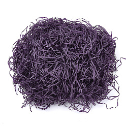 Purple Decorative Raffia Tissue Scraps Paper Packing Material, For Gift Filler, Purple, 2~4mm, about 20g/bag