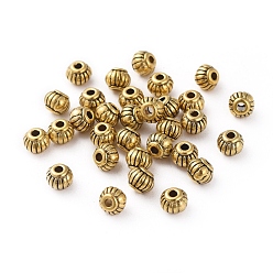 Античное Золото Разделители для бусин, тибетский стиль, без свинца и без кадмия, фонарь, античное золото , Размер : диаметром около 5 мм , 4 мм длиной, отверстие : 1.5 мм.