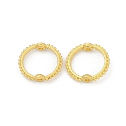 Матовый Золотой Цвет Рамки для бусин из сплава , кольцо, без кадмия и без свинца, матовый золотой цвет, 14.5x15.5x4 мм, отверстие : 1.2 мм