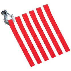 Красный Полиэстеровый крюк лебедки, тяговый ремень, красные, 280x24x1.3~2.5 мм