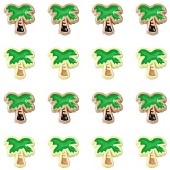 (52) Непрозрачная лаванда 20 шт. 2 цветные непрозрачные акриловые и эмалевые бусины, кокосовая пальма, разноцветные, 24x24x9 мм, отверстие : 3.5 мм, 10 шт / цвет