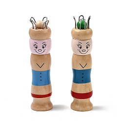 Colorful Wood Rope Knitting Machine, Toy's for Kids, Doll, Random Color Bar, Colorful, 28x115mm, Hole: 9.3mm