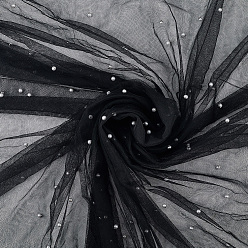 Черный Полиэстер с пластиковой перламутровой тканью, аксессуары для сумок и одежды, чёрные, 3000x1600x0.1 мм