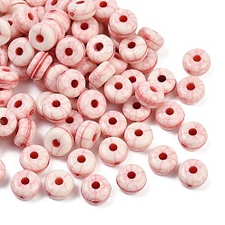 Красный Акриловые бусины имитация бирюзы, колонка, красные, 6x3.5 мм, отверстие : 1.6 мм, Около 4545 шт / 500 г