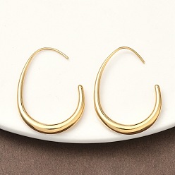 Настоящее золото 18K 304 Серьги-капли из нержавеющей стали с подвесками, ионное покрытие (ip), реальный 18 k позолоченный, 29.5x3 мм