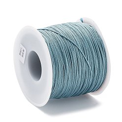 Steel Blue Nylon Thread Cord, For Jewelry Making, Steel Blue, 0.8mm, about 109.36 yards(100m)/roll