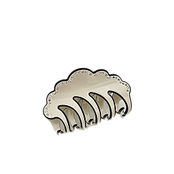 Желтая Старая Ткань  Заколки-клочья из ацетата целлюлозы со стразами, облако, старое кружево, 82 мм