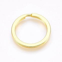 Golden Iron Split Key Rings, Keychain Clasp Findings, Golden, 25x2mm, Inner Diameter: 20mm