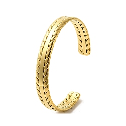Золотой 304 из нержавеющей стали манжеты браслеты, золотые, внутренний диаметр: 2-3/8 дюйм (5.9 см)