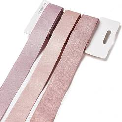 Розовый 9 ярдов 3 стилей полиэфирной ленты, для поделок своими руками, бантики для волос и украшение подарка, светло-розовая палитра, туманная роза, 1~1-1/8 дюйм (25~28 мм), около 3 ярдов / стиль