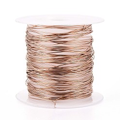 Розовое Золото 10м 304 проволока из нержавеющей стали, с катушкой, круглые, розовое золото , 0.5 мм, 24 датчик, около 32.81 футов (10 м) / рулон